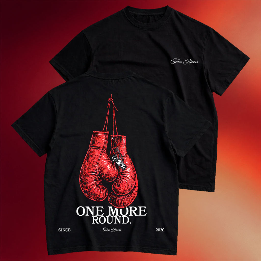 Riversgg Merch 2026 Rivers Boxing Black T-Shirt One More Round Shirt Gift For Boxers Fans - Merchluma