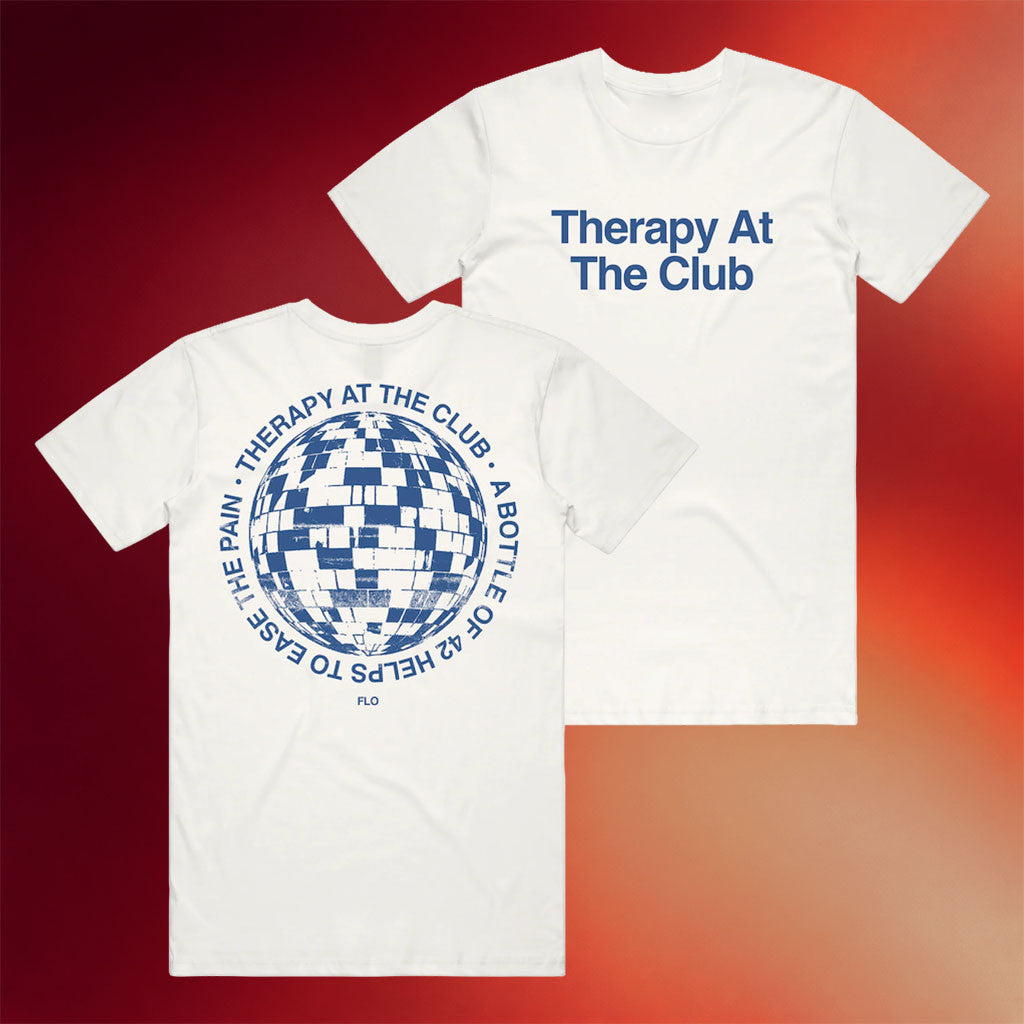 FLO Merch 2026 Therapy At The Club Disco Ball T-Shirt Presents For Music Lovers - Merchluma