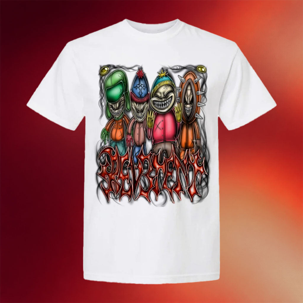 Rev3rent Merch 2026 South Park T-Shirt White Gifts For My Husband - Merchluma