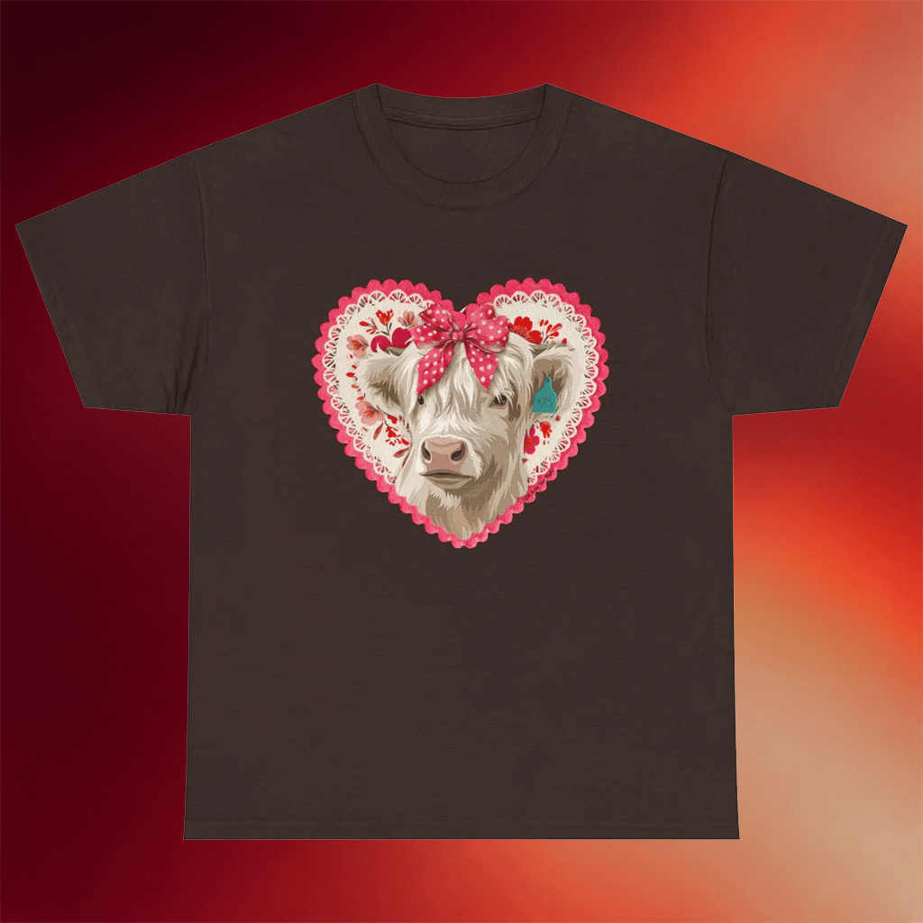 Katie Van Slyke Merch Cowlentine's T-Shirt Katie Van Slyke Shirt Valentine Gift For Wife - Merchluma