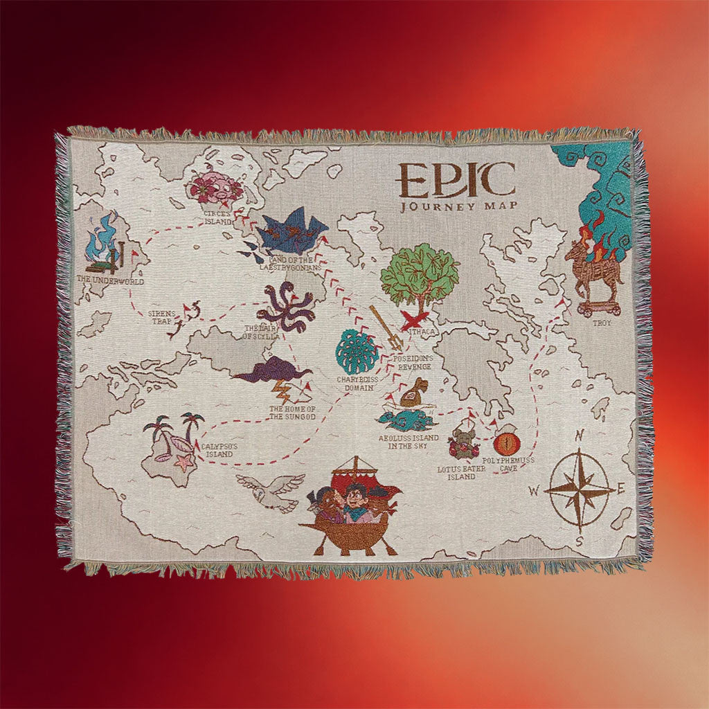Epic The Musical Merch 2026 Journey Map Blanket EPIC Signature Merchandise Gifts For BFF - Merchluma