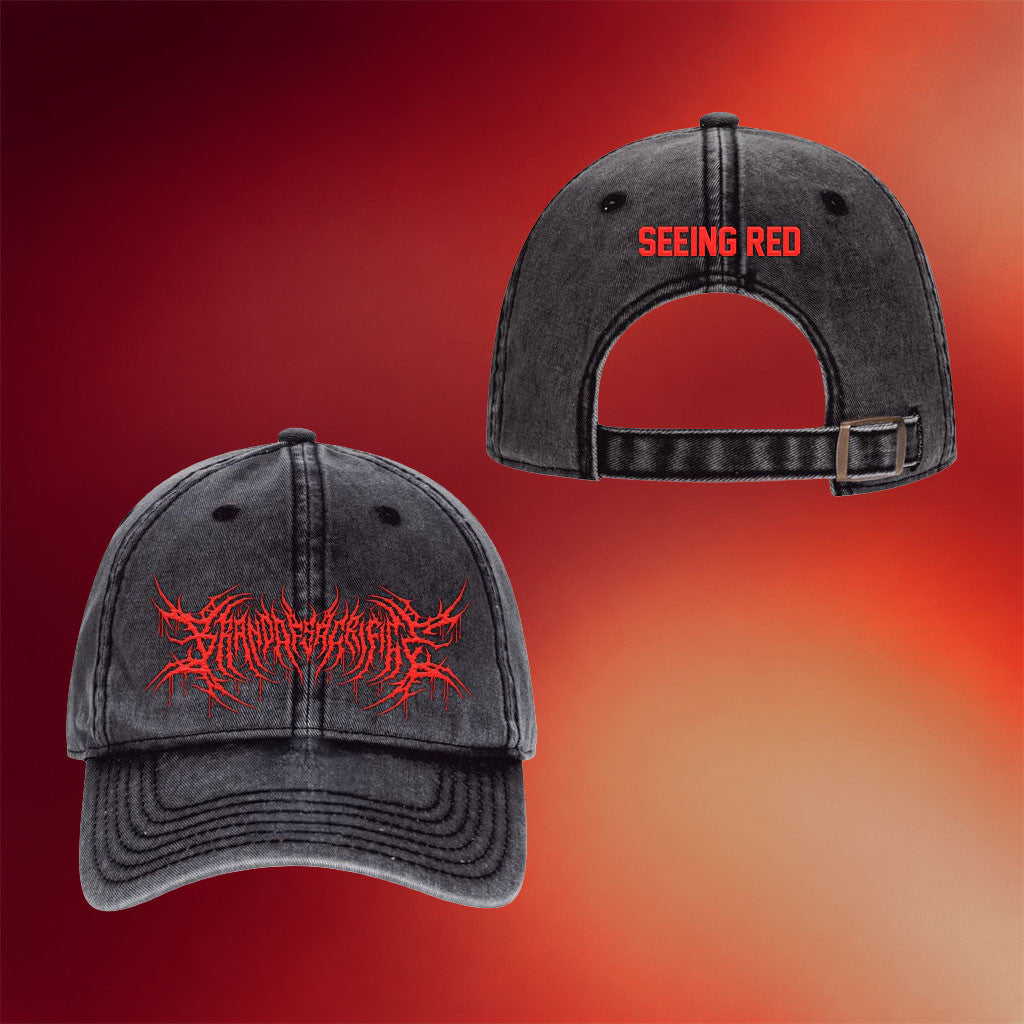 Brand Of Sacrifice Merch 2026 Seeing Red Hat Embroidered Gift Ideas For Music Lovers - Merchluma