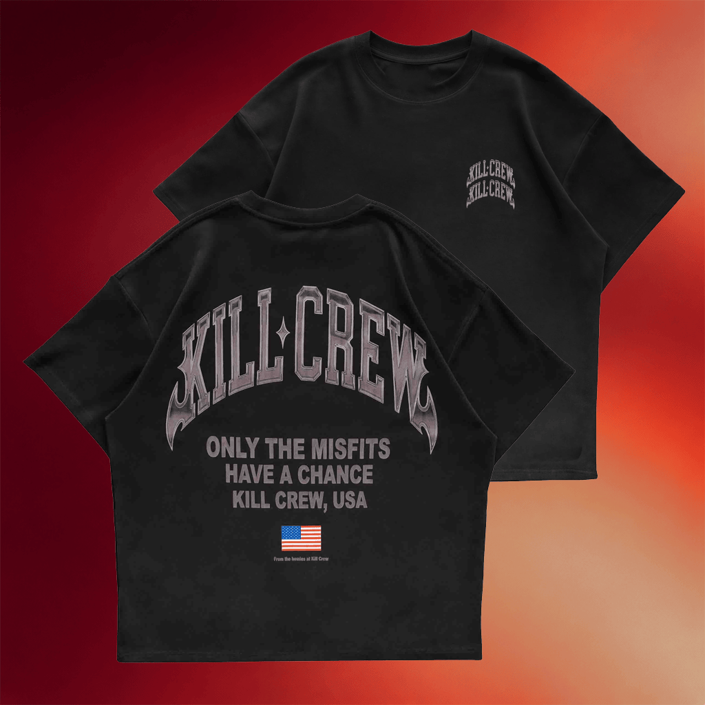 Kill Crew Merch 2026 Chrome T-Shirt Black Kill Crew Shirt Gift For Friends - Merchluma