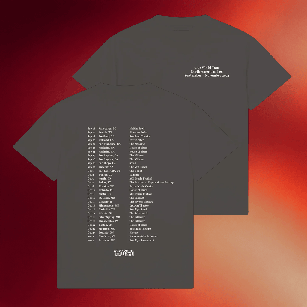 Kohai Merch Wave To Earth 0 03 NA Tour T-Shirt Gift Ideas For Him Her - Merchluma