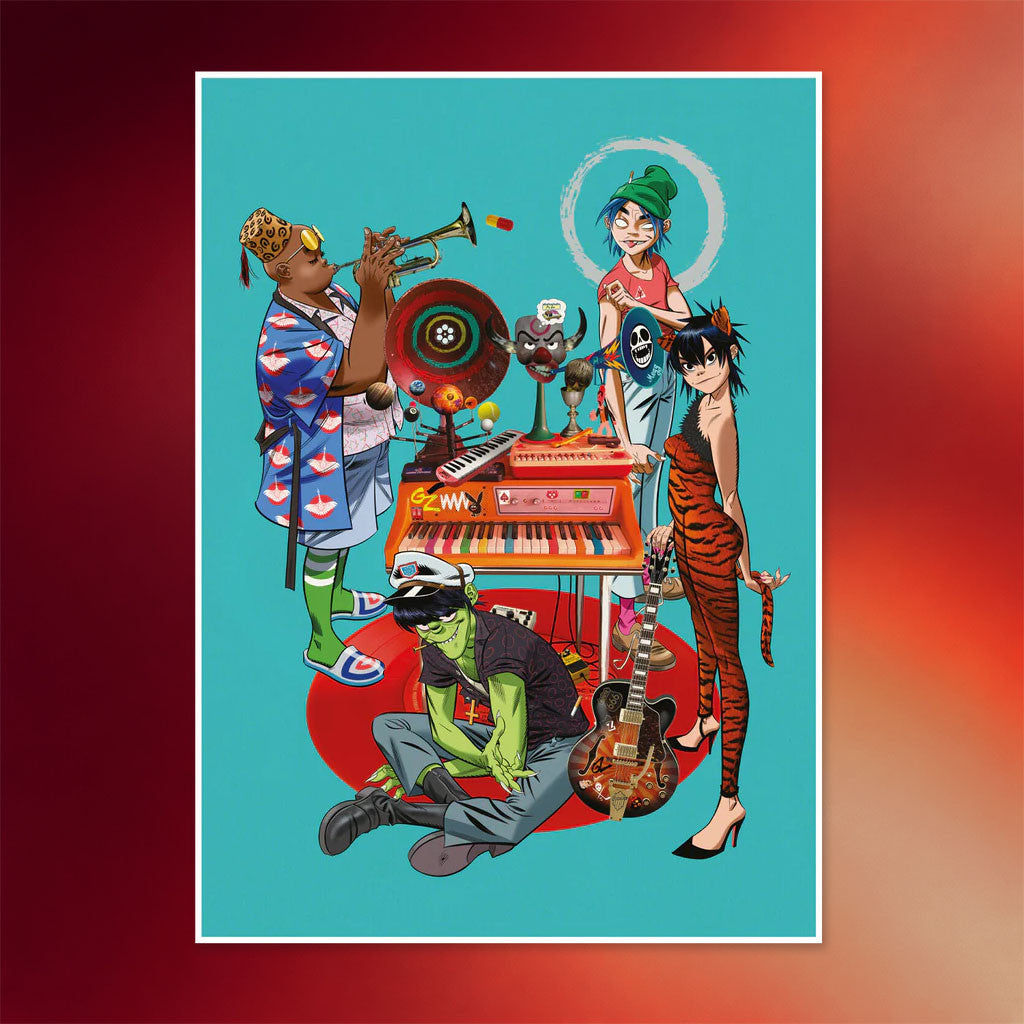 Gorillaz Merch 2026 Songmachine Poster Home Decor Best Gift For Band Fans - Merchluma