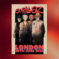 Gorillaz Merch 2026 Tottenham Event Poster Gorillaz Mountain Tour Merch Wall Art Decor Ideas - Merchluma