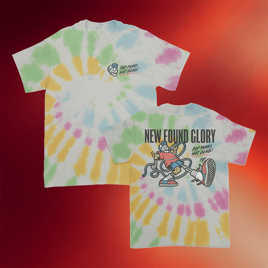 New Found Glory Merch 2026 PPND Skeleton Tie Dye T-Shirt Gift For Band Fans - Merchluma