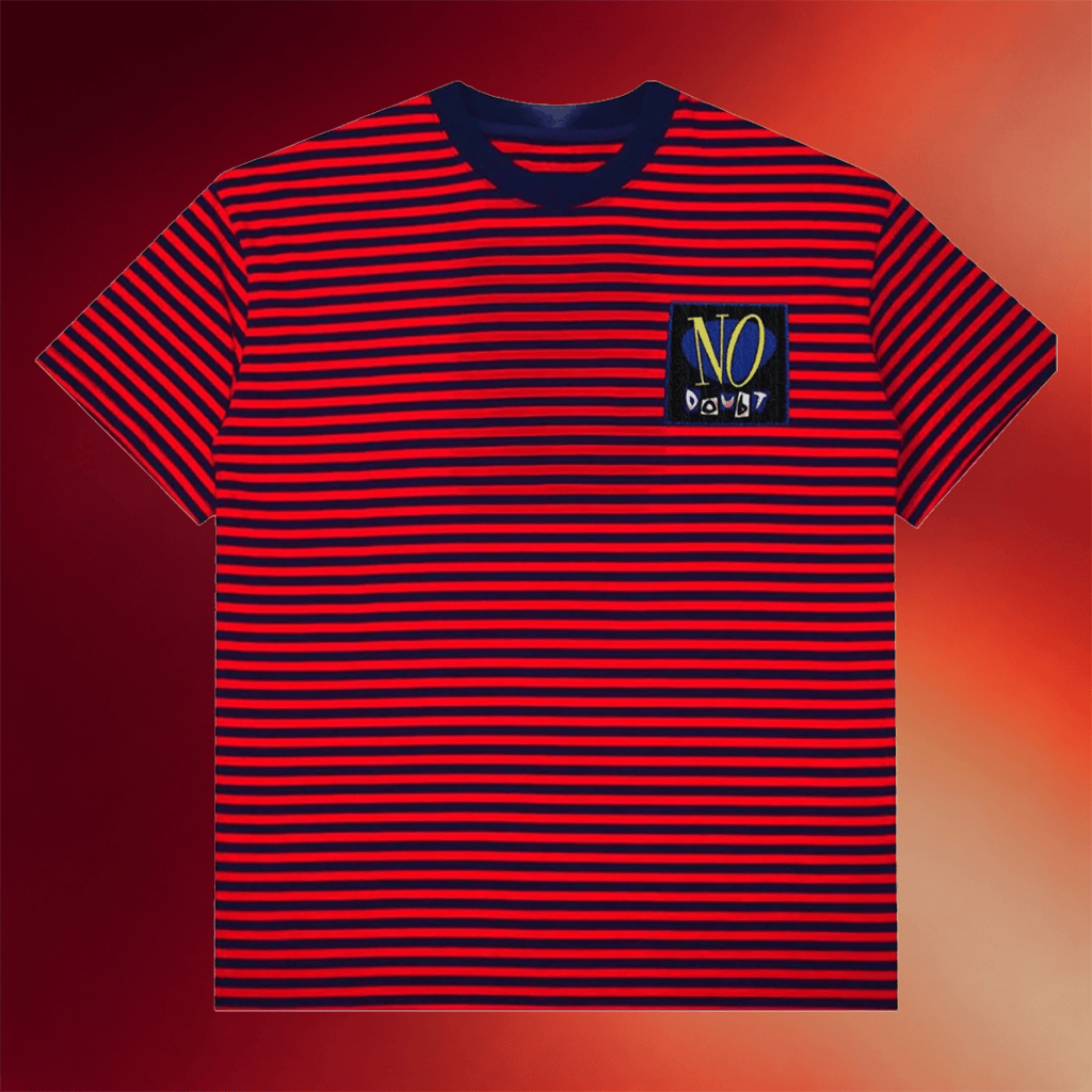 No Doubt Merch 2026 No Doubt Striped T-Shirt Gift Ideas For Rock Music Lovers - Merchluma