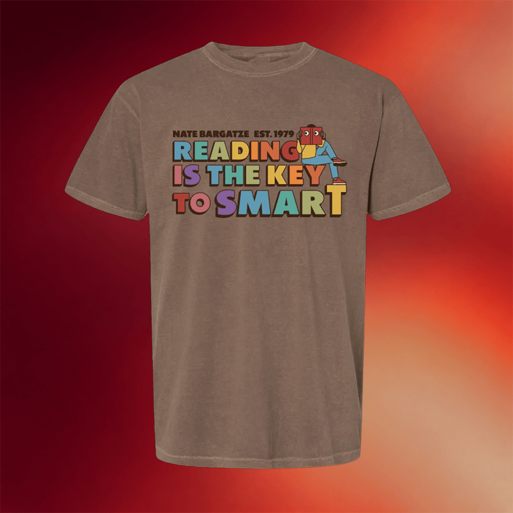 Nate Bargatze Merch Reading Is The Key T-Shirt Birthday Gift For Husband - Merchluma