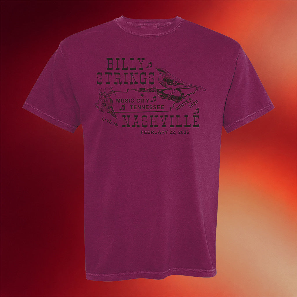 Billy Strings Merch 2026 Nashville TN Tour T-Shirt Gift Ideas For Music Lovers - Merchluma
