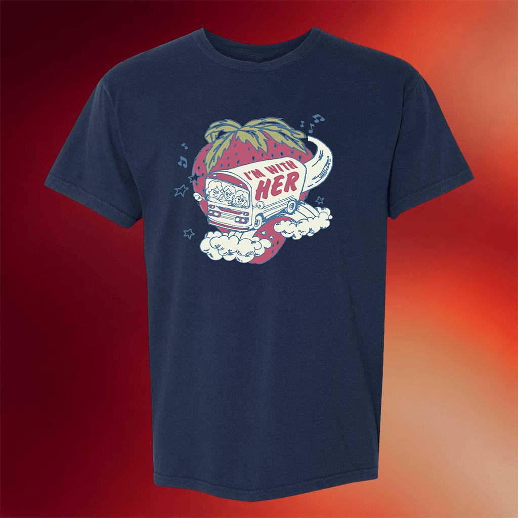 I'm With Her Merch Store Strawberry Bus T-Shirt Cool Gifts For Music Lovers - Merchluma
