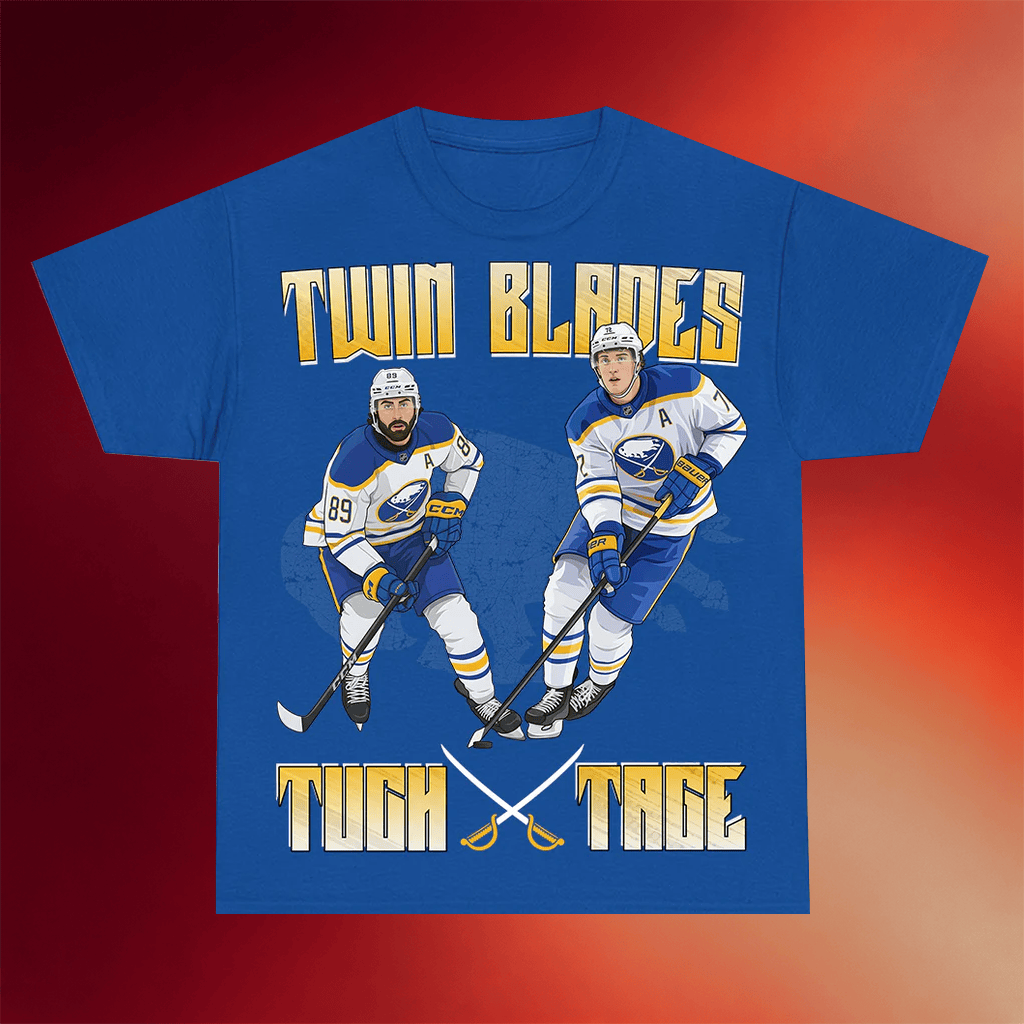 Heel Turn Merch 2026 Buffalo Sabres T-Shirt Tuch And Tage Twin Blades Shirt Gifts For Fans - Merchluma