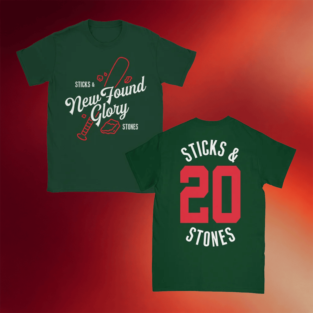 New Found Glory Merch 2026 Sticks And Stones Baseball T-Shirt Music Lover Gift For Him - Merchluma