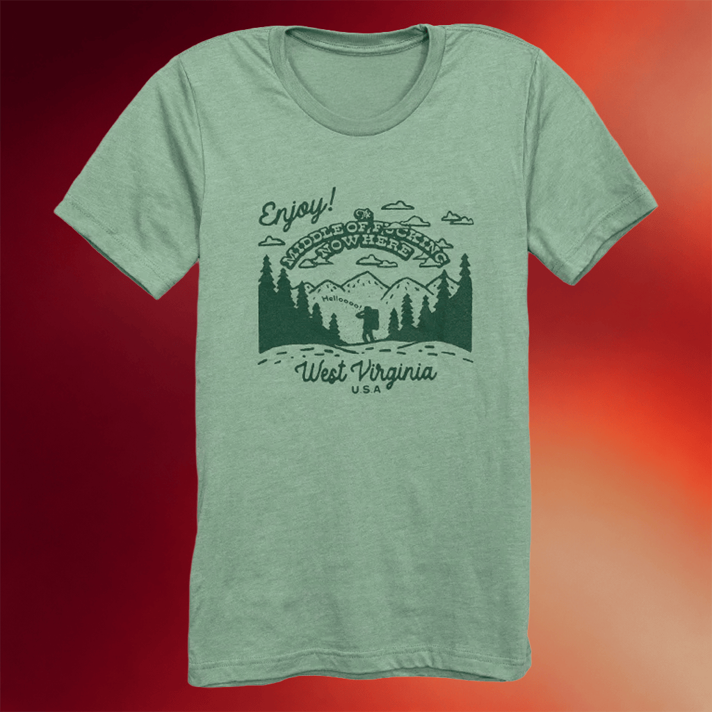 Kin Ship Goods Merch Enjoy Middle Of Fcking Nowhere WV T-Shirt Gifts For Besties - Merchluma