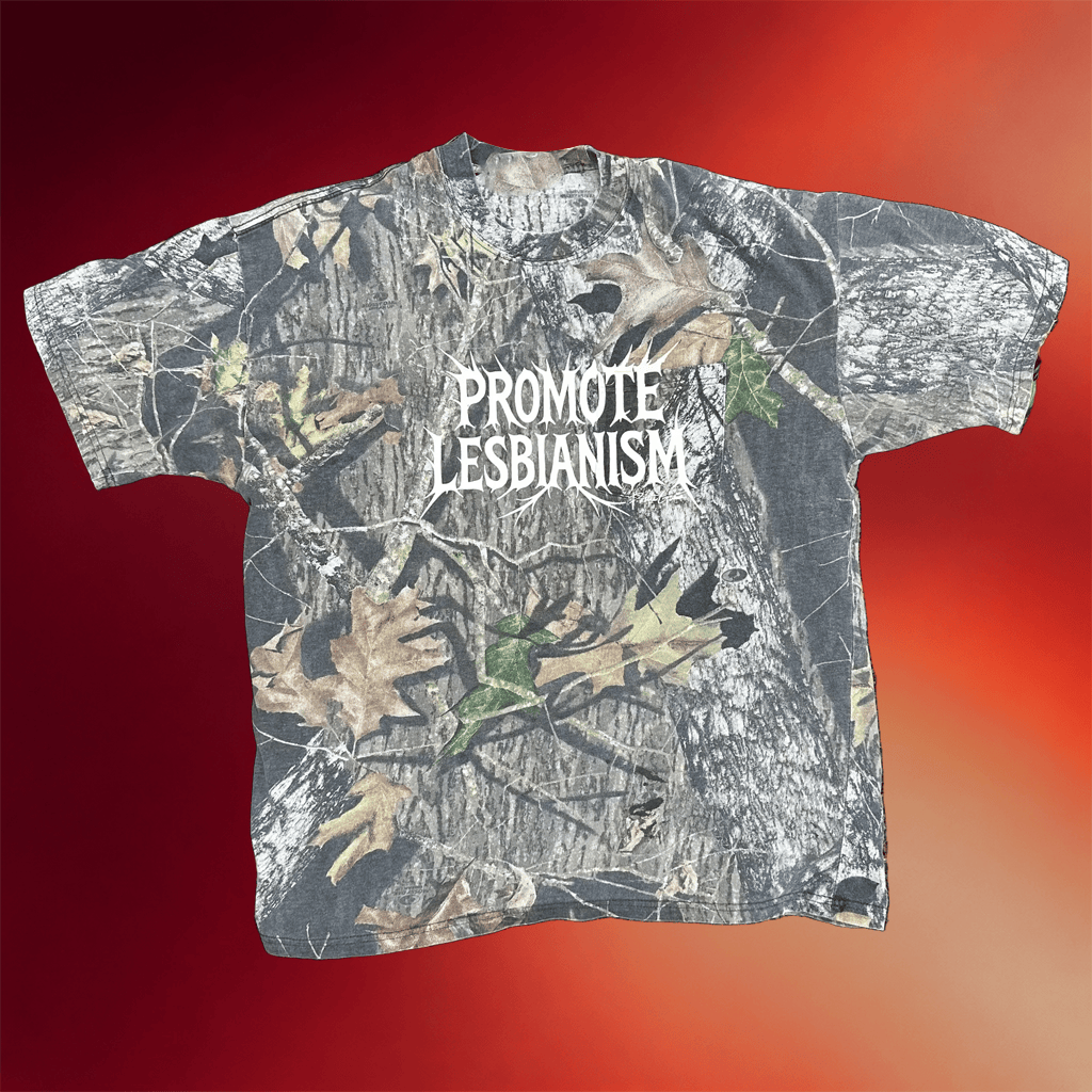 Pattie Gonia Merch Promote Lesbianism Camo T-Shirt Birthday Gift Ideas For Him - Merchluma