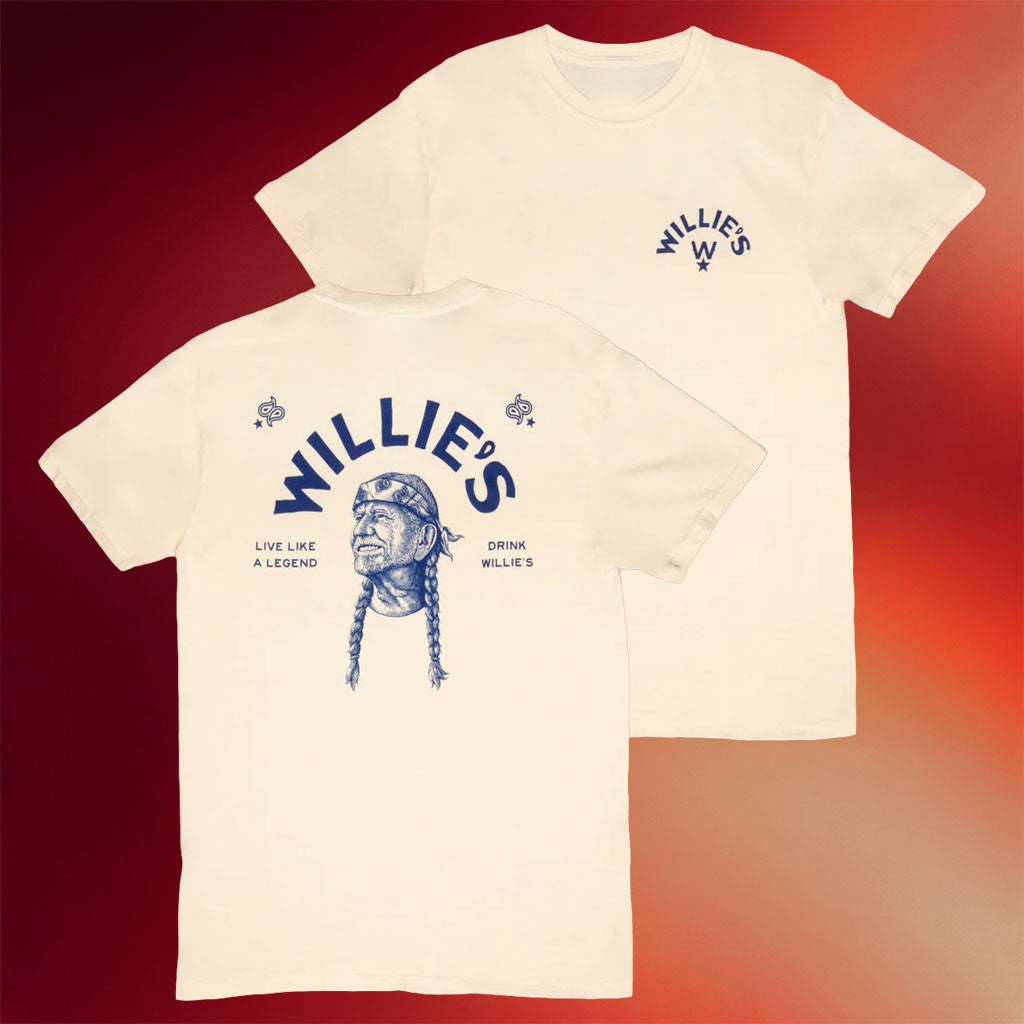 Willie's Remedy Merch 2026 Drink Willie's T-Shirt Live Like A Legend Shirt Gift For Fathers - Merchluma