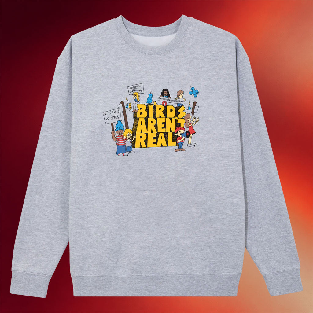 Birds Aren't Real Merch 2026 Birds Aren't Real Crewneck Sweatshirt Present For Sister - Merchluma