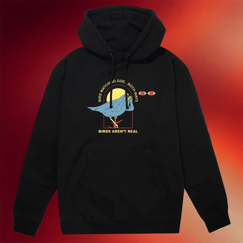 Birds Aren't Real Merch 2026 Bird Watching Hoodie Black Unique Gifts For Brothers - Merchluma