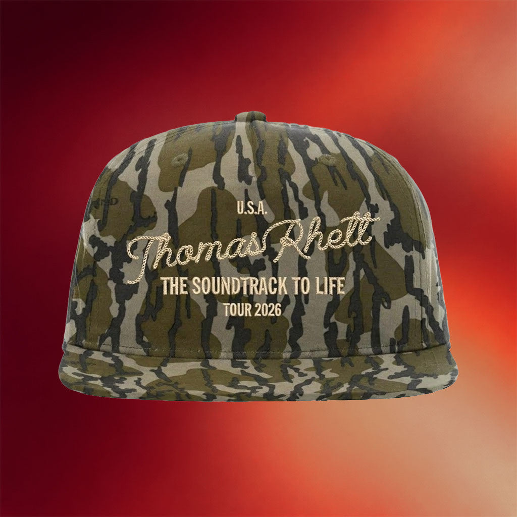 Thomas Rhett Merch 2026 Soundtrack to Life Camo Snapback Hat Thomas Rhett Tour Merch - Merchluma
