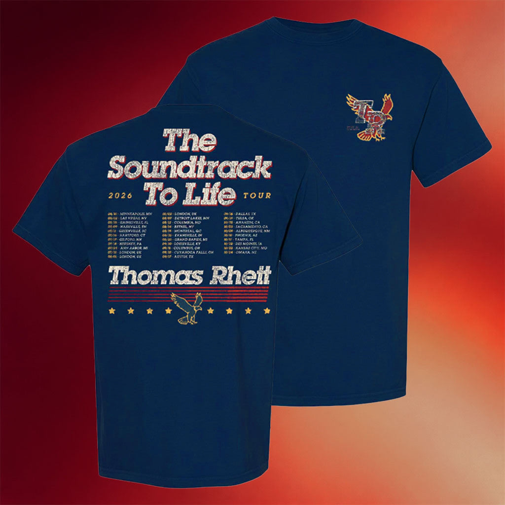 Thomas Rhett Merch 2026 Soundtrack to Life Eagle T-Shirt Best Gift For Music Lovers - Merchluma