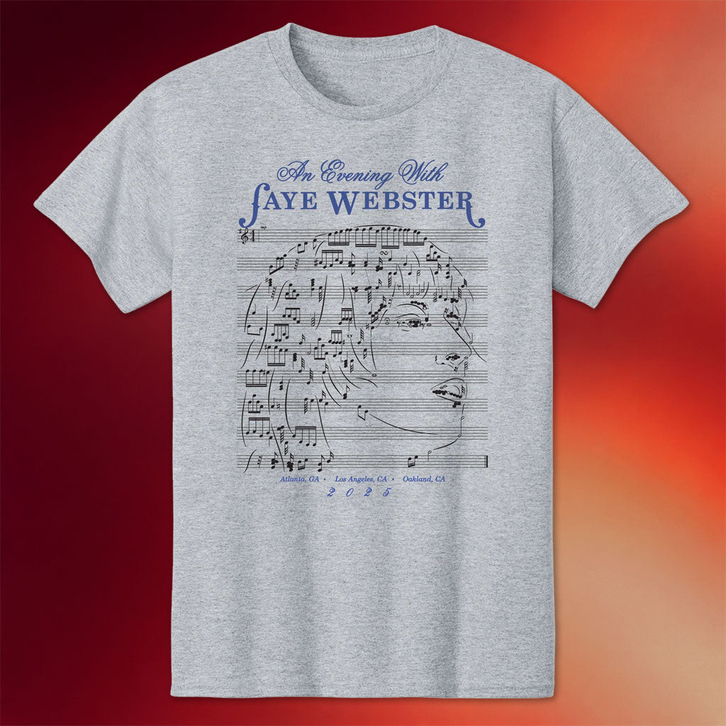 Faye Webster Merch 2026 An Evening With T-Shirt Faye Webster Tour Merch Gift For Music Lovers - Merchluma