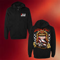 FloSports Merch 2026 Joker's Jackpot Design Zip Hoodie Black Flo Racing Clothing Best Gifts - Merchluma