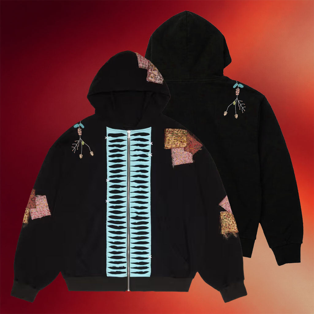 Jamie Charlotte Marshall Merch 2026 Jamie Patchwork Zip Hoodie Black Gift For Fans - Merchluma