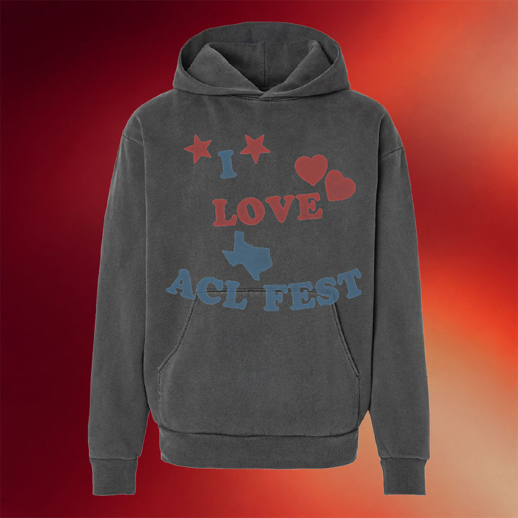 Austin City Limits Music Festival Merch 2026 I Love ACL Fest Hoodie Gift For Music Lovers - Merchluma