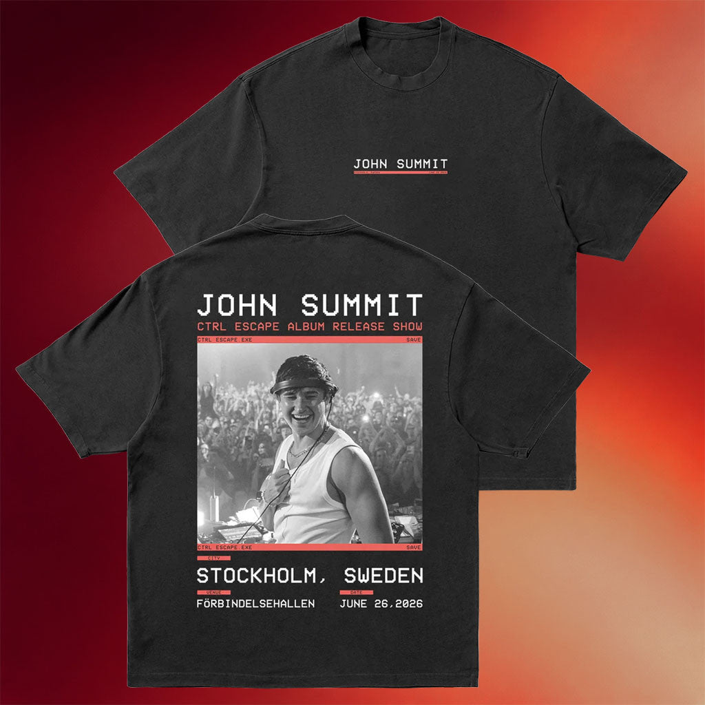 John Summit Merch 2026 John Summit Stockholm T-Shirt CTRL Escape Album Release Show Shirt Gifts - Merchluma