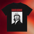 David Bowie Merch 2026 Black And White Portrait T-Shirt Gift Ideas For Music Lovers - Merchluma