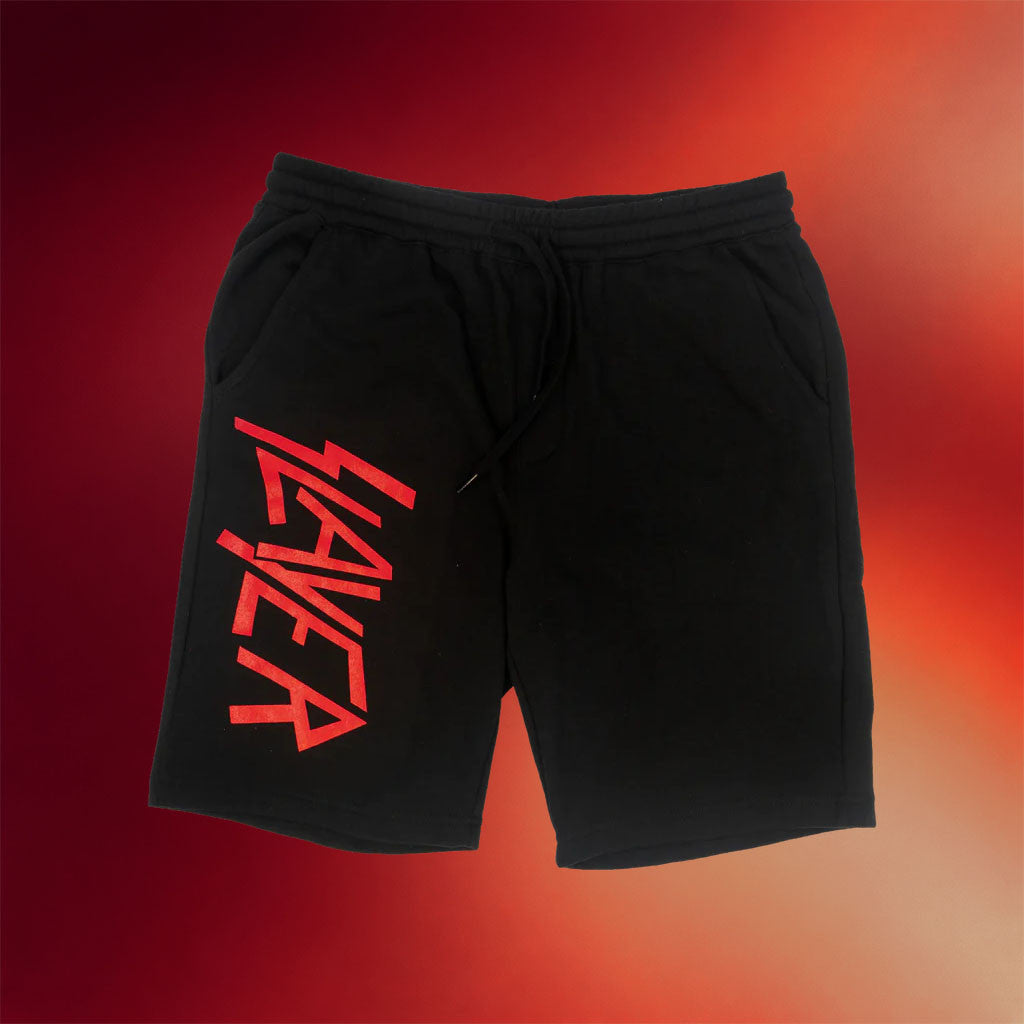 Slayer Merch 2026 Slayer Logo Shorts Black Best Gift For Thrash Metal Band Fans - Merchluma
