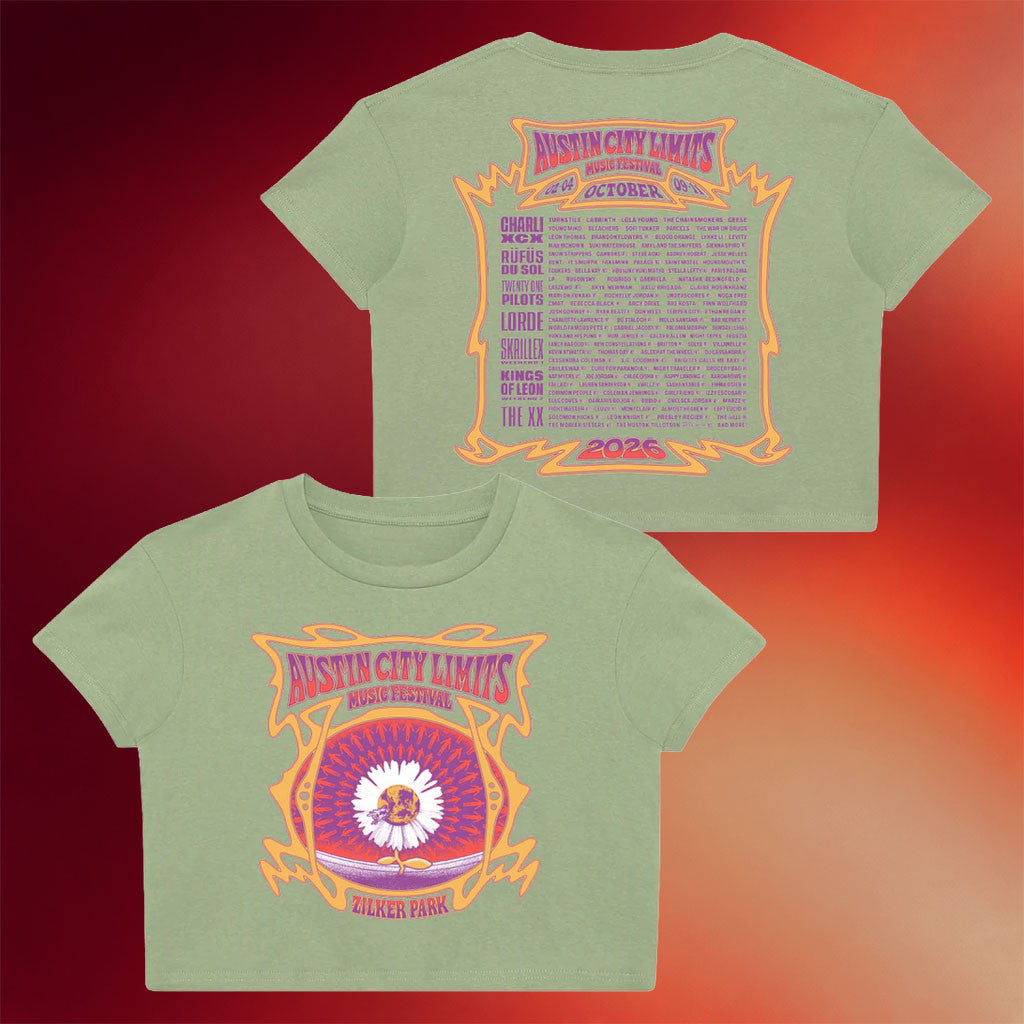 Austin City Limits Music Festival Merch 2026 Daisy Lineup Crop Top Gift Ideas For Sisters - Merchluma