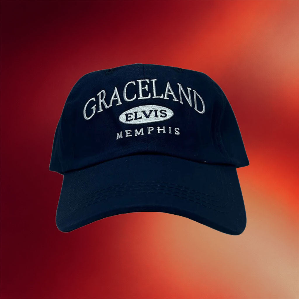 Graceland Merch 2026 Graceland Elvis Memphis Hat Embroidered Elvis Presley Merch Gift For Fans - Merchluma