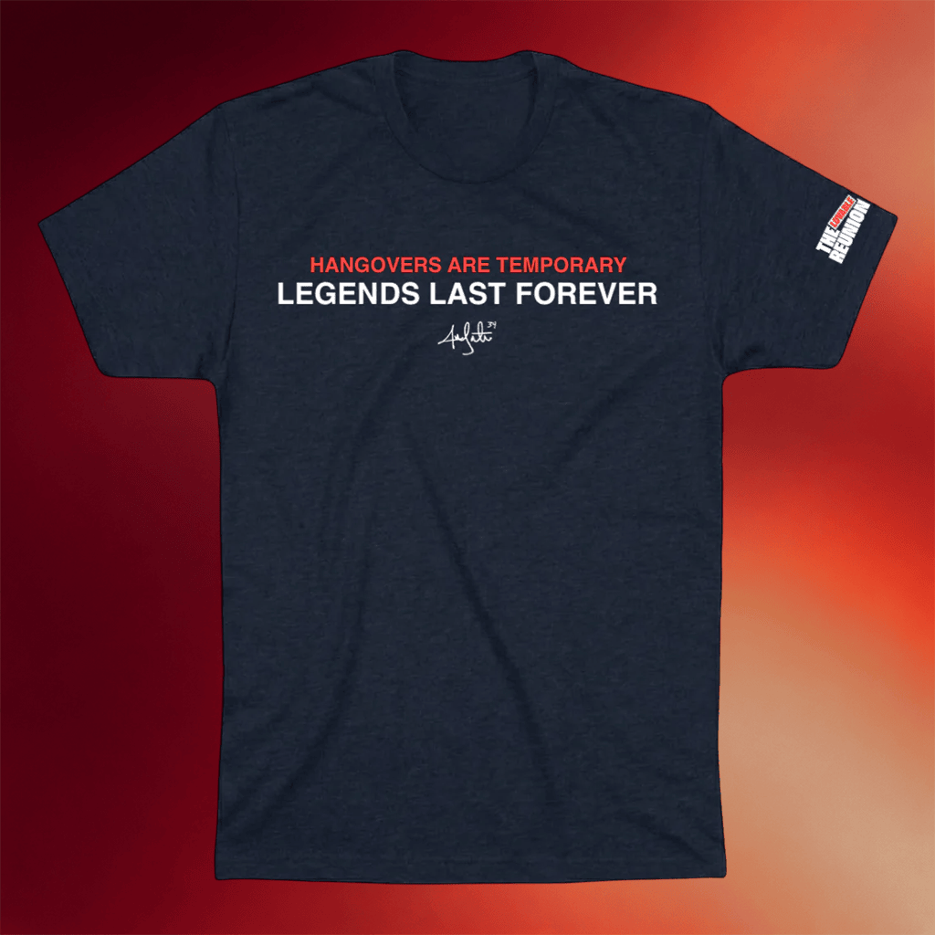 Obvious Shirts Merch 2026 The Jon Lester Quote T-Shirt Hangovers Are Temporary Legends Last Forever - Merchluma