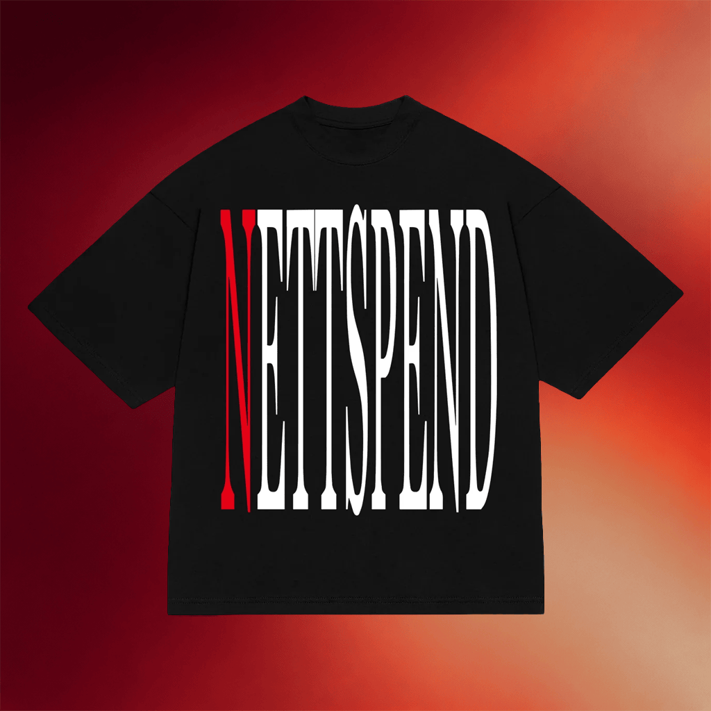 Nettspend Merch Black Wordmark T-Shirt Nettspend Shirt Gift Ideas For Rapper Fans - Merchluma
