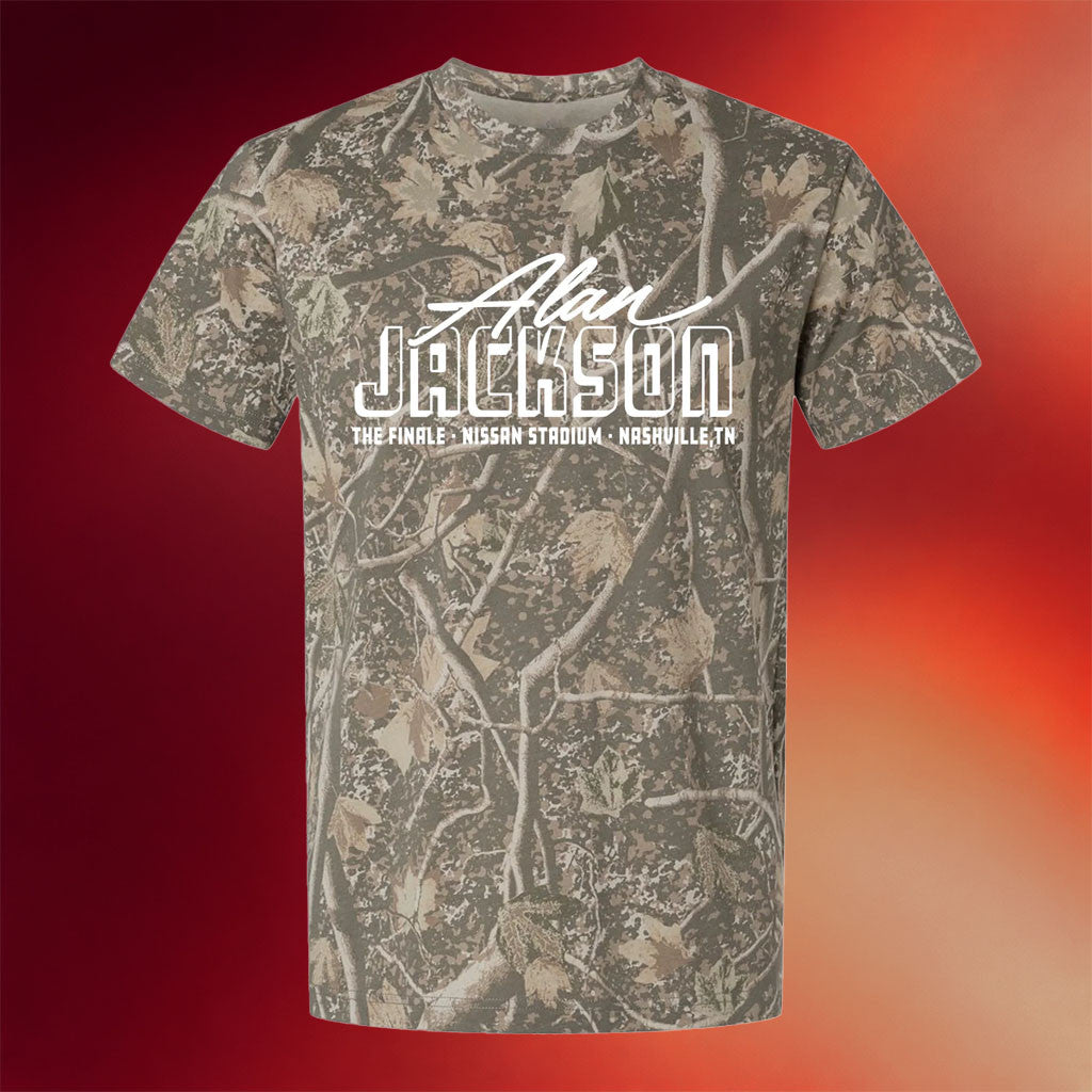 Alan Jackson Merch 2026 AJ The Finale Deadwood Camo T-Shirt Gift For Country Music Lovers - Merchluma