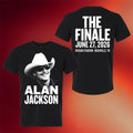 Alan Jackson Merch 2026 Alan Face Finale Black T-Shirt Alan Jackson Last Call Merch Fan Gifts - Merchluma