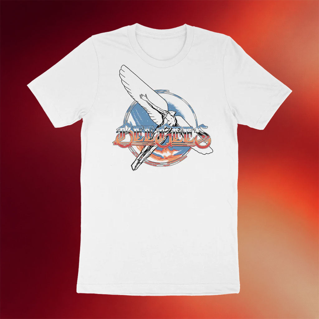 Bee Gees Merch 2026 Spirits Having Flown Promo T-Shirt White Gift Ideas For Music Lovers - Merchluma