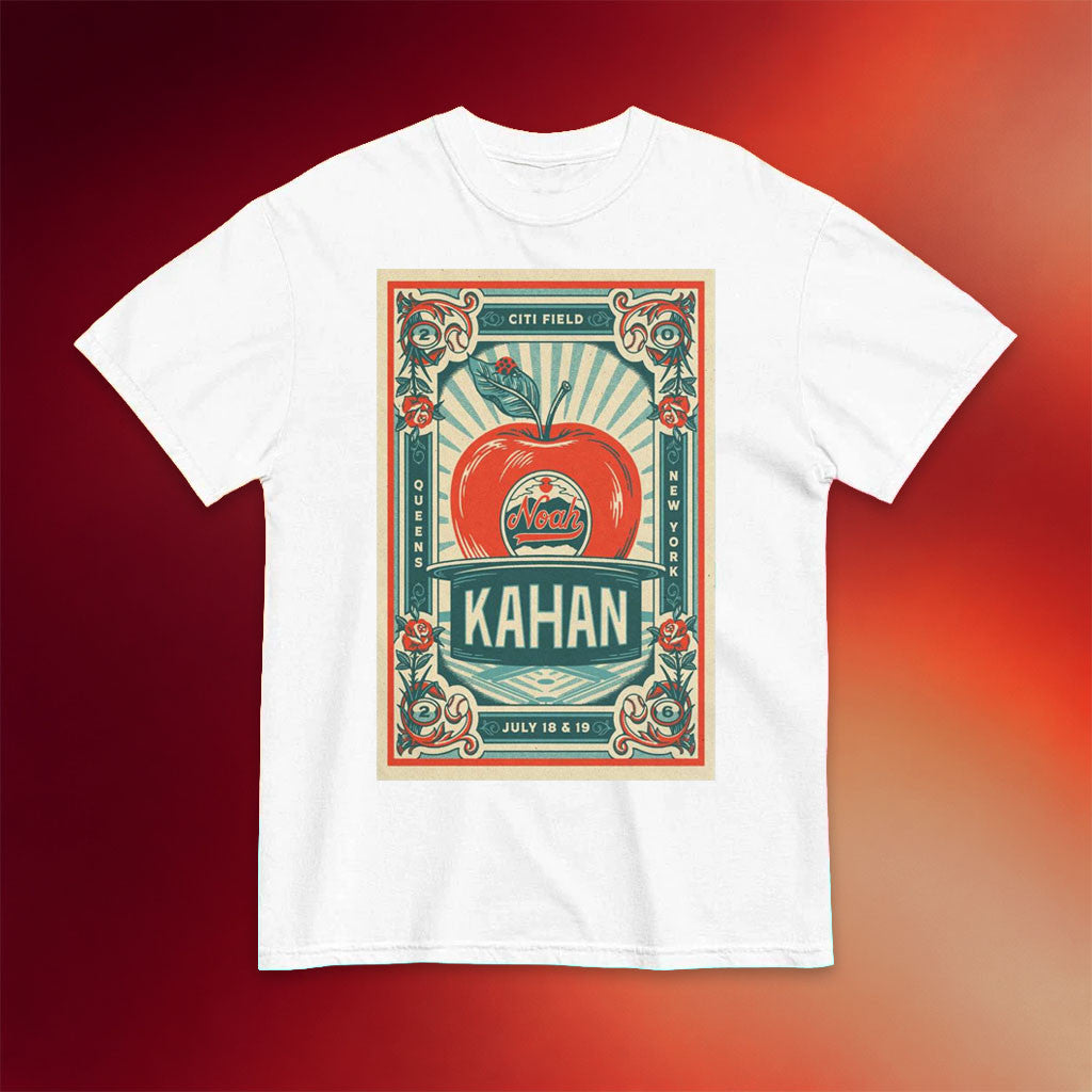 Noah Kahan Merch Citi Field July 18 2026 NK Tour In Queens NY T-Shirt White Gift For Music Fans - Merchluma
