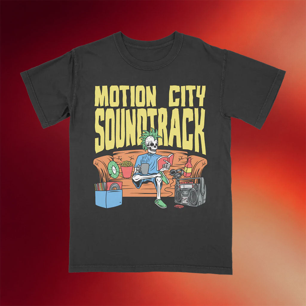 Motion City Soundtrack Merch 2026 Skeleton Living T-Shirt Cool Gifts For Rock Lovers - Merchluma