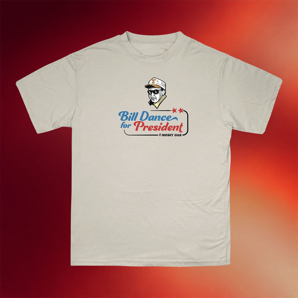 Mossy Oak Merch 2026 Bill Dance for President T-Shirt Best Gift For Husband - Merchluma