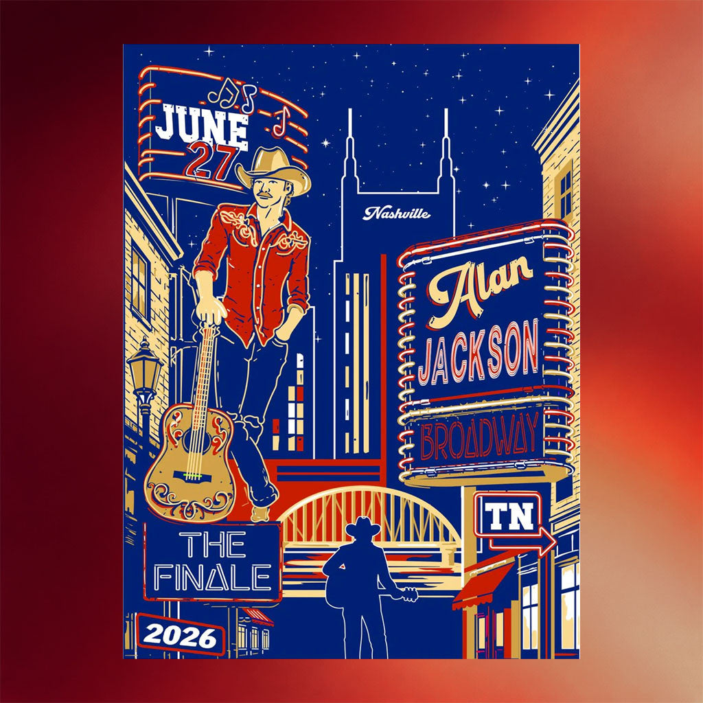 Alan Jackson Merch 2026 Broadway Poster Alan Jackson Finale Merch Wall Art Decor Gift For Fans - Merchluma