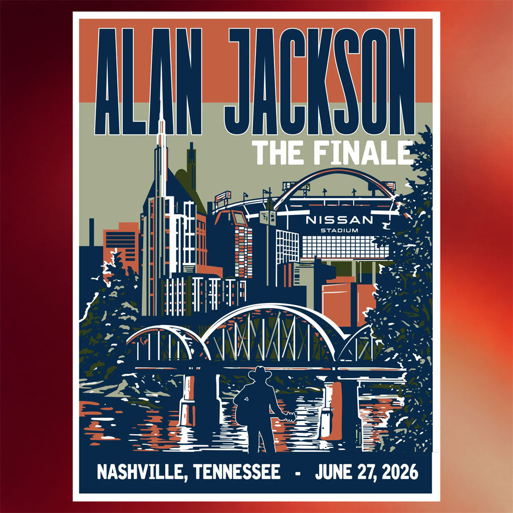 Alan Jackson Merch 2026 Nissan Poster Alan Jackson Finale Merch Wall Art Decor Gift For Fans - Merchluma