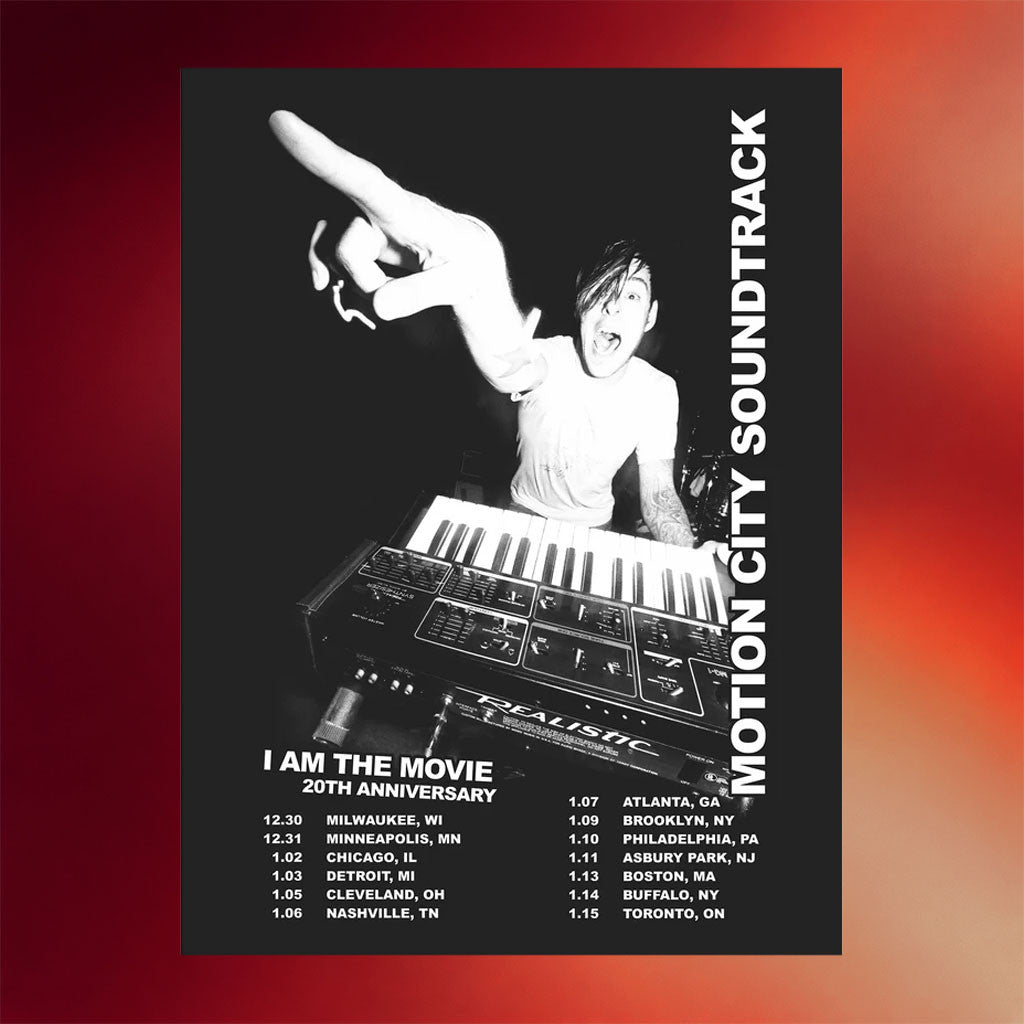 Motion City Soundtrack Merch 2026 I Am The Movie 20th Anniversary Tour Poster Wall Art Decor - Merchluma