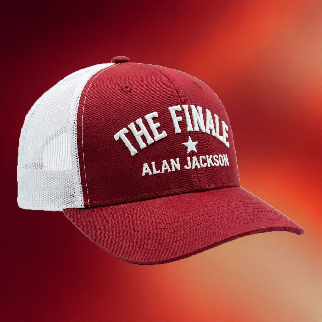 Alan Jackson Merch 2026 The Finale Trucker Hat Embroidered Alan Jackson Last Concert Merch - Merchluma