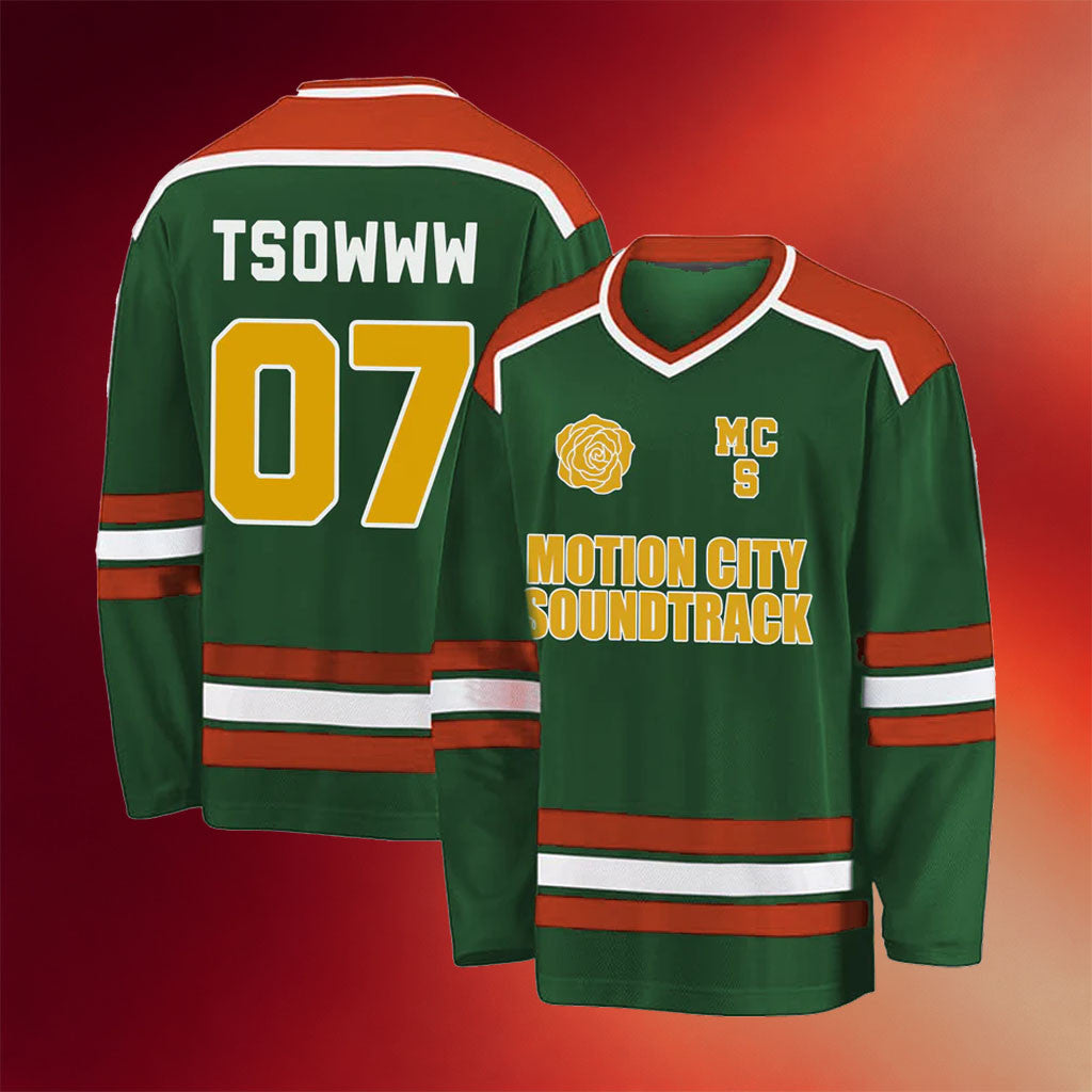 Motion City Soundtrack Merch 2026 The Same Old Wasted Wonderful World Hockey Jersey Fan Gifts - Merchluma