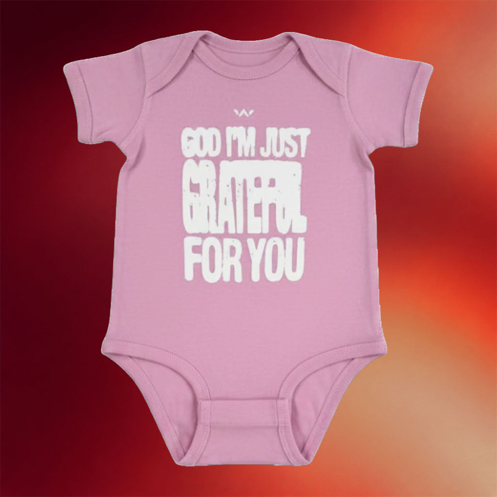 Elevation Worship Merch 2026 God I'm Just Grateful Baby Onesie Christian Gift For Newborns - Merchluma