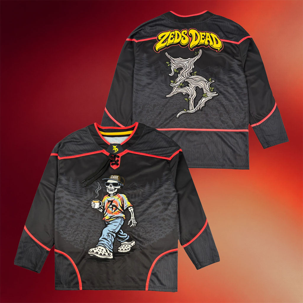 Zeds Dead Merch 2026 Afterglow Hockey Jersey Black Gifts For My Husband - Merchluma
