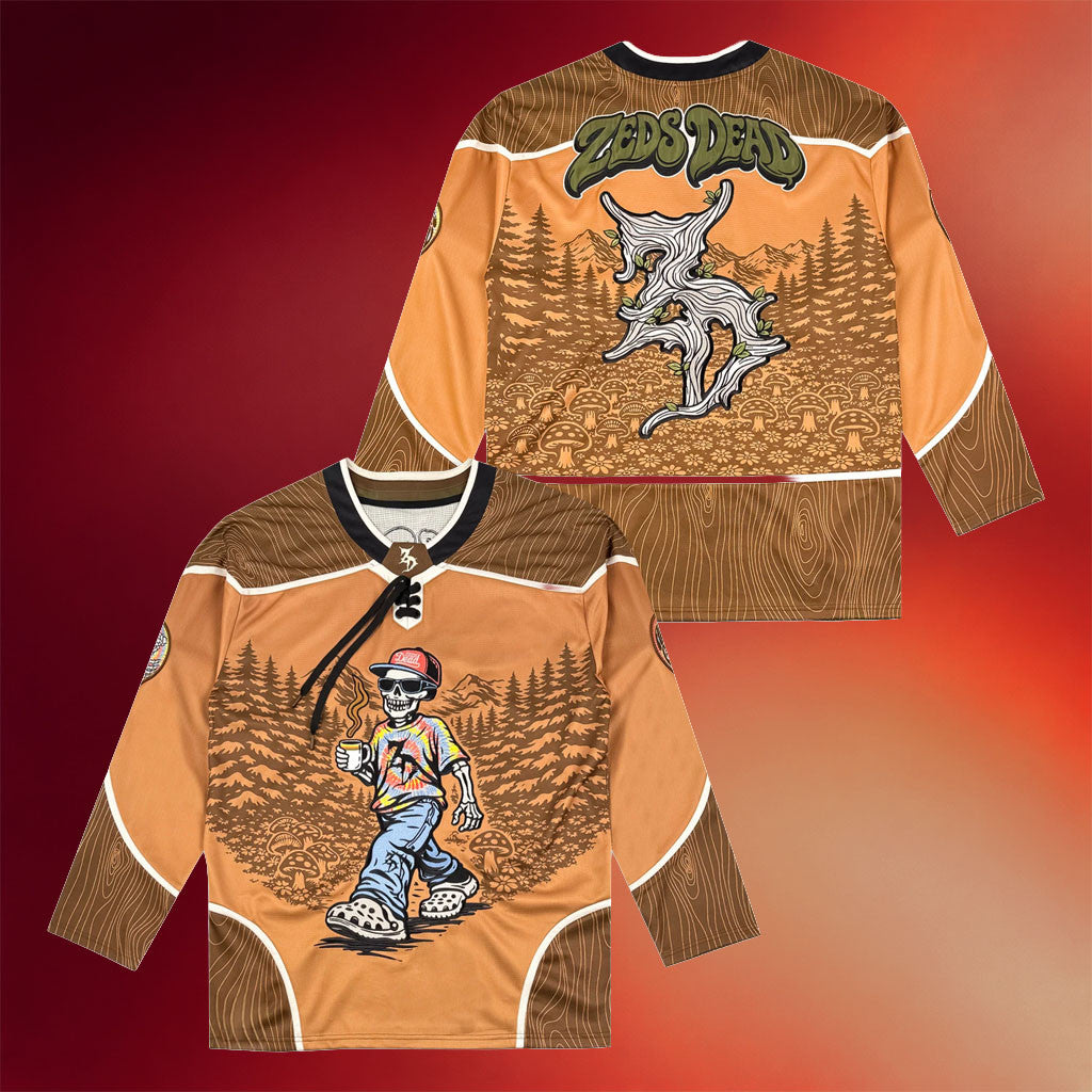 Zeds Dead Merch 2026 Afterglow Hockey Jersey Music Related Gifts For Guys - Merchluma