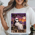 Halloween Mentally I'm Here Summerween Ghost T-Shirt Halloween Gifts For Friend - Merchluma